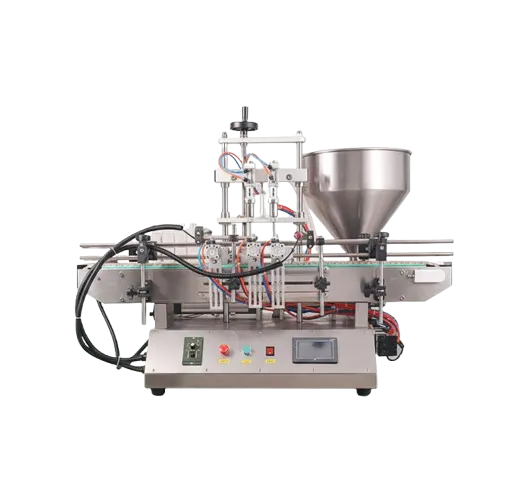 50ml-500ml Double Two Heads Tabletop Automatic Bottles/Cans/Container Filling Filler Machine for Liqud, Honey, Tomato Sauce