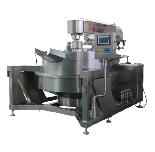 Large Capacity Fully Automatic Industrial Caramel Electric Stainless Steel Popcorn Making Machine with Pump Cooking Equipment