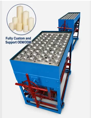QM Pillar Candle Making Machines with Industrial Customizable Seamless Stainless Steel Molds