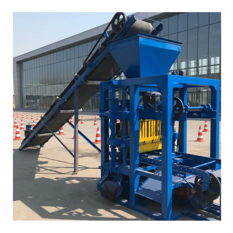 Brick Machinery Manual High-Accuracy Concrete Sand Fly Ash Clay Hollow Block Molding Machine Diesel Engine Gearbox Bearing
