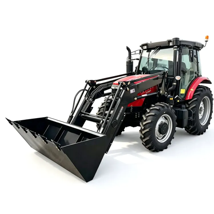 4WD Small Farm Tractor CE Certified 50HP 70HP 90HP 120HP Agriculture Machine With Separately Matched Front Loader