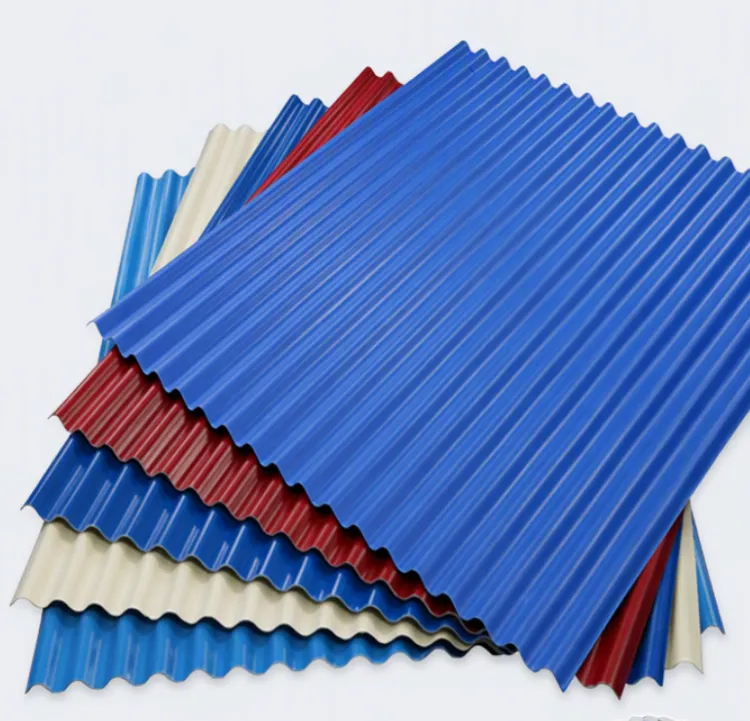 PE Coated Wavy Sheet Q235B PPGI Steel Sheet DX52D SGCC DX51D DX53D Q235 SGC340 SPCC RAL 5010 0.3-1.5mm 25-30um