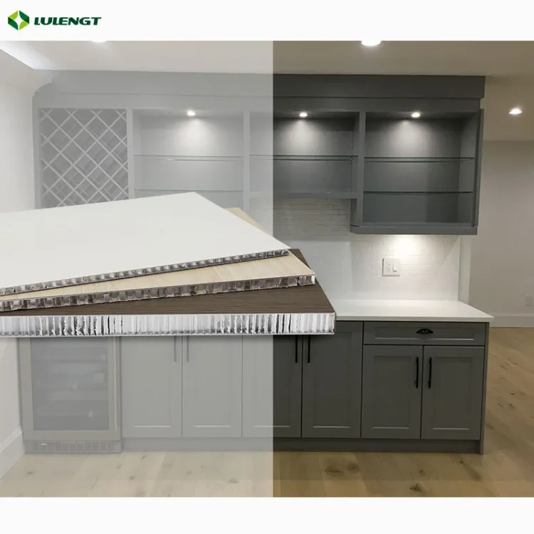 LULENGT 6/8/18mm Customized Lightweight Waterproof Aluminum Honeycomb Panel House Wall Panel Modern Aluminum Honeycomb Sheet