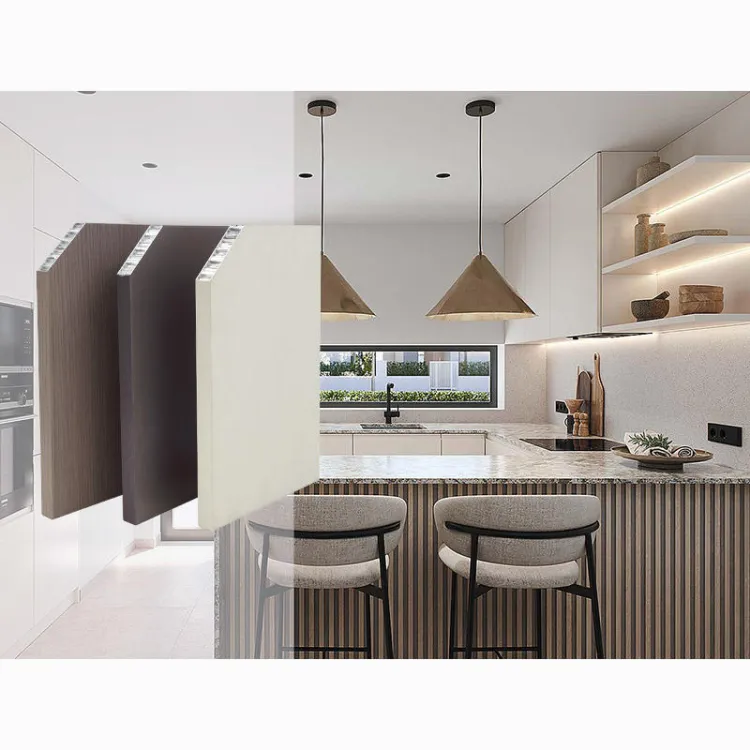 LULENGT Low-Maintenance 4X8ft Fireproof Aluminum Honeycomb Sheet Modern Kitchen Cabinets Fireproof All Aluminum Honeycomb Panels