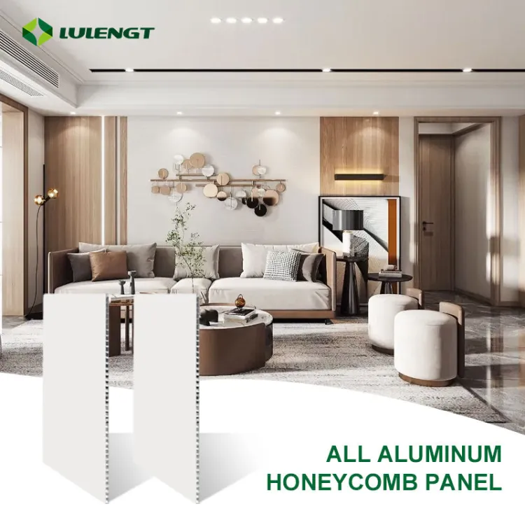 Lightweight Custom Aluminum Honeycomb Sheets Fireproof Ceiling Wall Panel Kitchen Cabinets Board Full Aluminum Honeycomb Panel