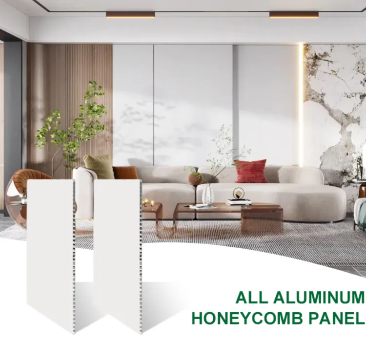 Lightweight Custom Aluminum Honeycomb Sheets Fireproof Ceiling Wall Panel Kitchen Cabinets Board Full Aluminum Honeycomb Panel