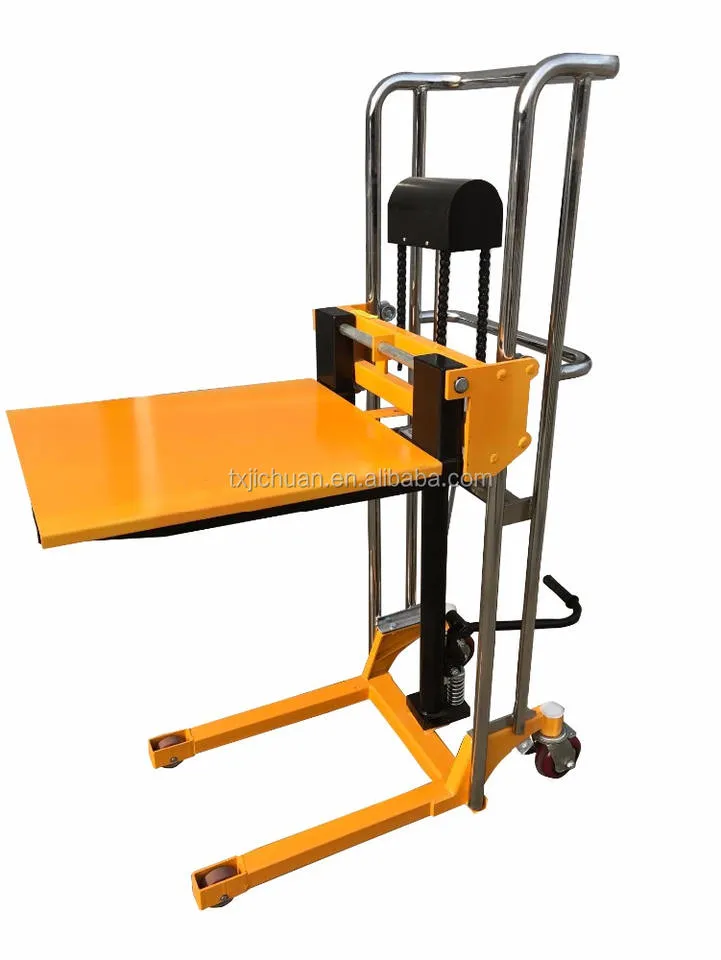 JICHUAN Lightweight Hand Pallet Stacker SDDJ850/1100/1300/1500/1700 400kg Load Capacity