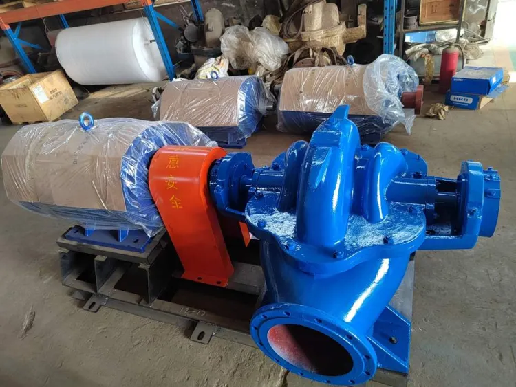 High flow agricultural irrigation double suction centrifugal pump