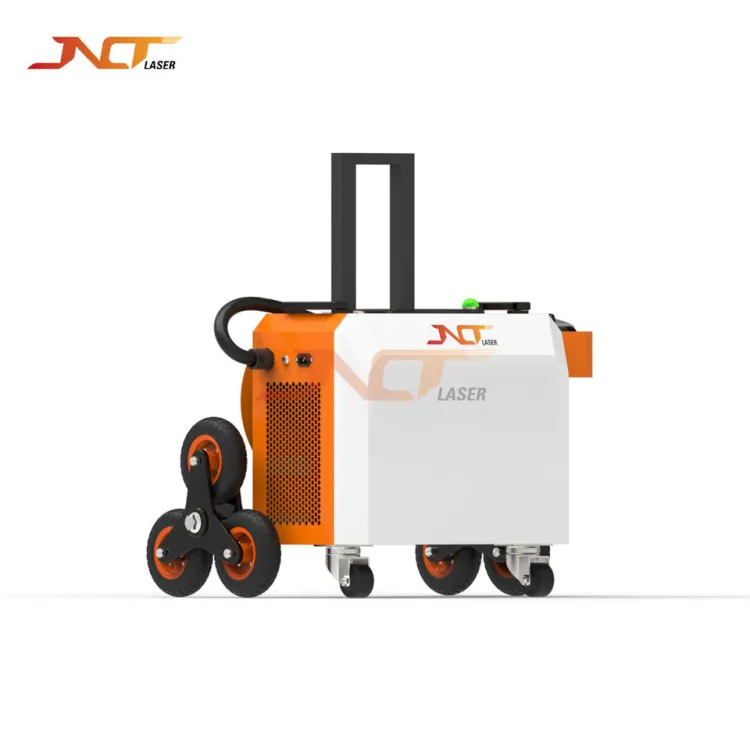 Industrial 500W Fiber Laser Cleaning Equipment 1-4000kHz Frequency Air-Cooled Trolley-Mounted Laser Cleaner for Metal Wood Paint
