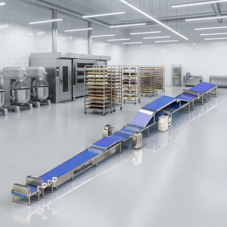 WANLI Group Commercial Automatic Cake Production Line Industrial Bakery Processing Machinery