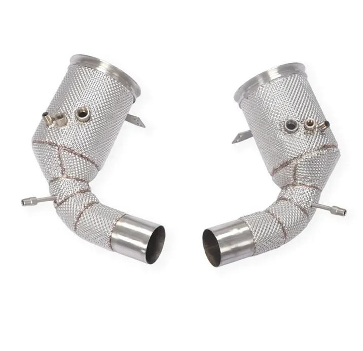 High-flow Downpipe Exhaust Header for Porsche 992 Exhaust Carrera S 3.0T SS304 Thermal Insulation Performance Car Exhaust Pipes