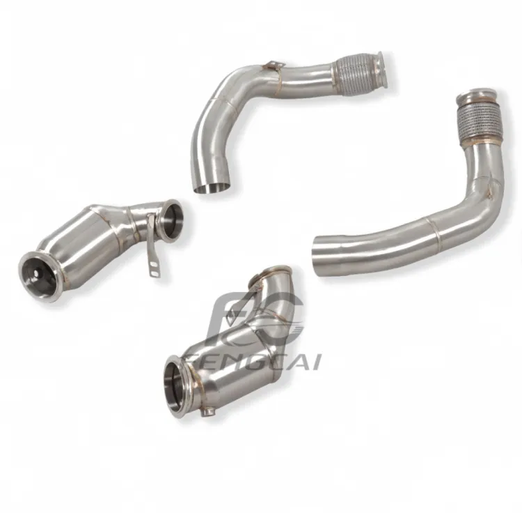 Car Performance Header Downpipe for BMW M5 F90 4.4T High Flow Stainless Steel Exhaust Pipes Dump Pipe Power Upgrade