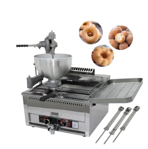 No Electricity T102RQ Gas Desktop Mechanical Flower Ball Ring Donut Maker Multi-function Fryer Frying Doughnut French Fries