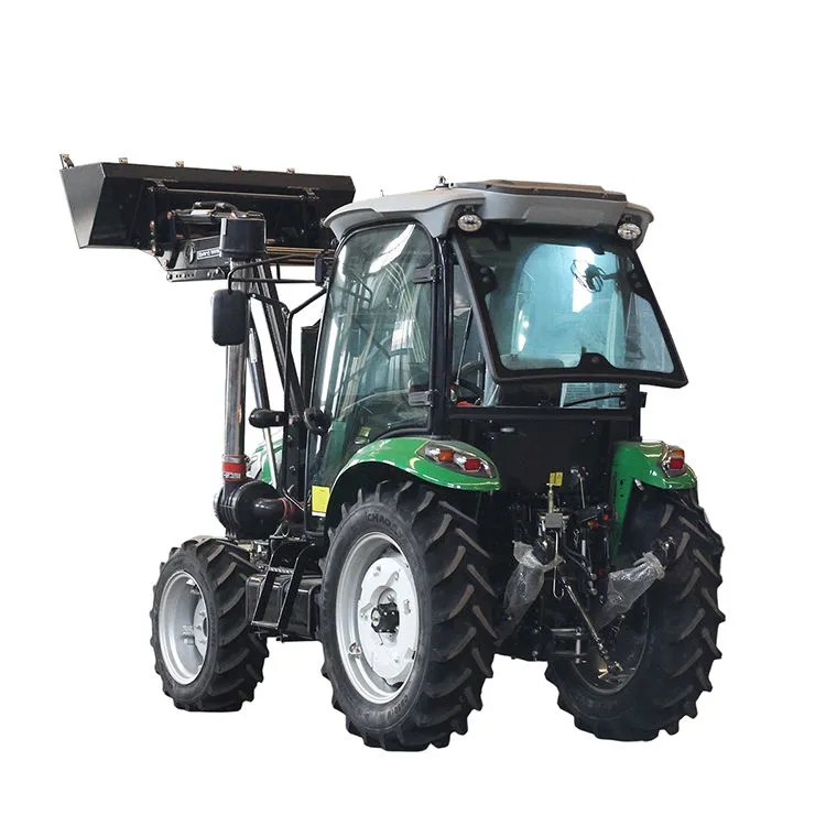 60HP 70HP 80HP 4WD Compact Tractor With Front End Loader Powerful Diesel Engine