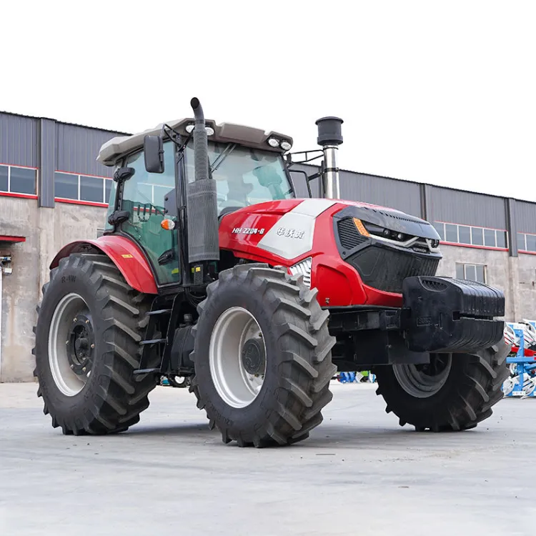 Compact 8HP-260HP Diesel Farm Tractor 4WD Mini 4-Wheel Drive Agricultural Tractor Featuring Engine Pump Gearbox Core Components