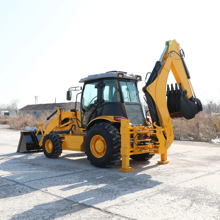 Free Shipping Euro 5 EPA Backhoe Loader Agricultural Front Digging Mini Tractor With Front End Loader and Backhoe