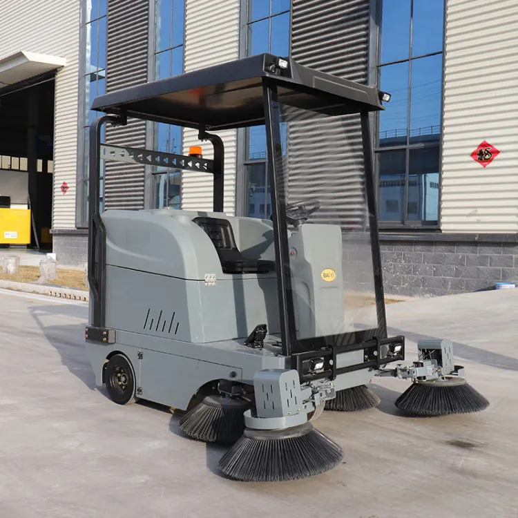Heavy-Duty Electric Industrial Floor Sweeper Machine for Manufacturing and Warehouse Cleaning