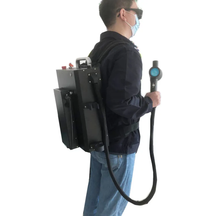 200W 300W Portable Handheld MOPA Fiber Laser Cleaning Machine Backpack Rust Oil Paint Remover for Stainless Steel
