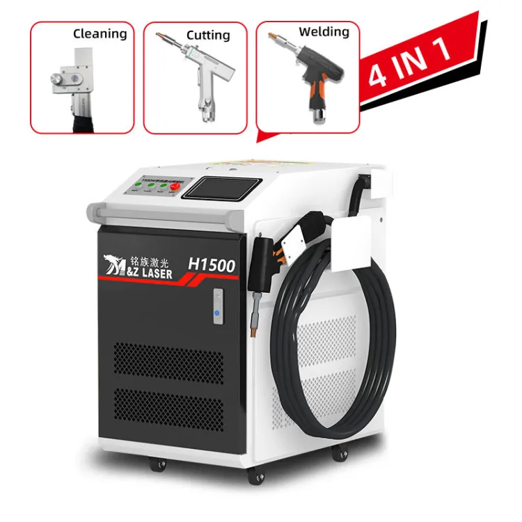 Handheld 3-in-1 Fiber Laser Welding Machine 1500W-3000W Metal Cleaner Cutter Rust Removal for Industrial Fabrication