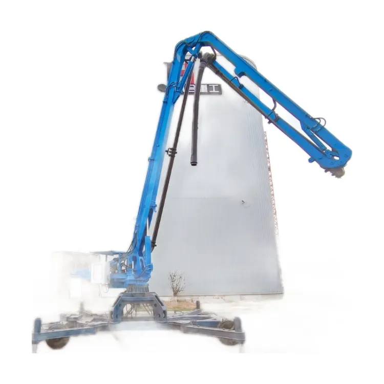 JIUHE 15m 17m 21m diesel and Electric Mobile Hydraulic Concrete Pump Placing Boom Spider Concrete Placing Boom for Construction