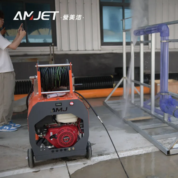 AMJET Accuracy 2900psi 20lpm German Pump Pressure Washer Water Pipe Clean Machine Drain Cleaner High Pressure Cleaner Water