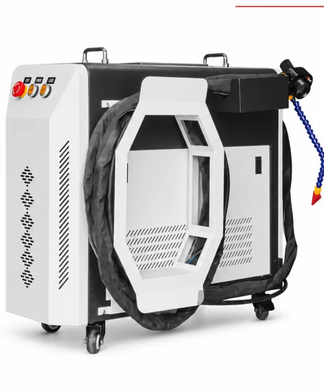 CKMACHINE Mobile Pulse Fiber Laser Wood Cleaner 200W/300W/500W Eco-Friendly High-Accuracy Automatic Stripper Machine