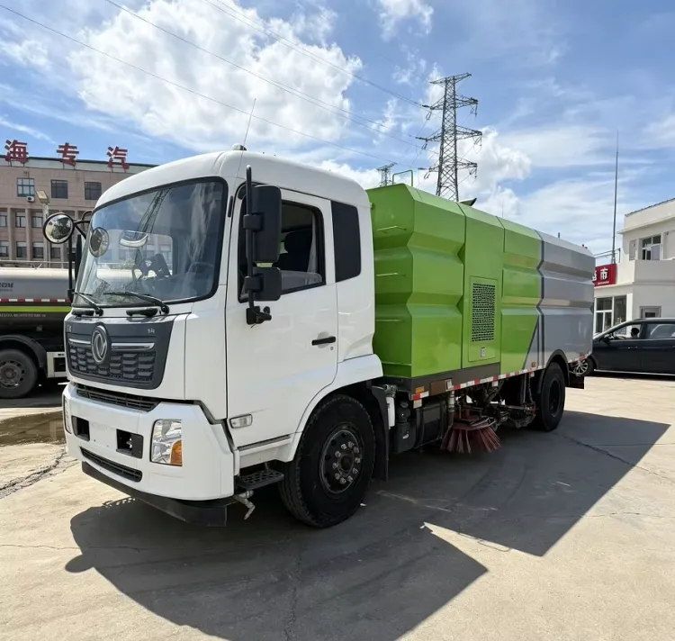 4x2 Road Sweeper Washing Truck Integrated Street Sweeping Washing Vehicle Municipal Sanitation Highway Surface Cleaning Truck