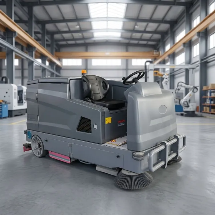 Ride on Washing and Sweeping Machine Electric Sweeper and Floor Scrubber With Smart Control for Industrial Floor