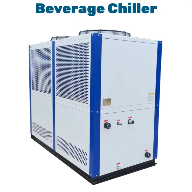 Beverage Cooling System Industrial Water Chiller 15Ton for Juice Production Line