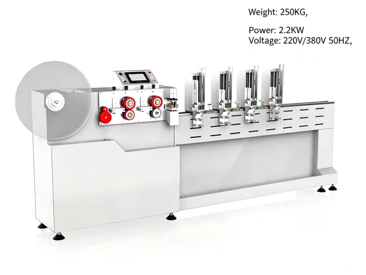 Fully Auto 25mm L-type Aluminum Venetian Blind Production Line Auto Arc Press Punch Cut Ladder Cord Thread Slat Making Machine