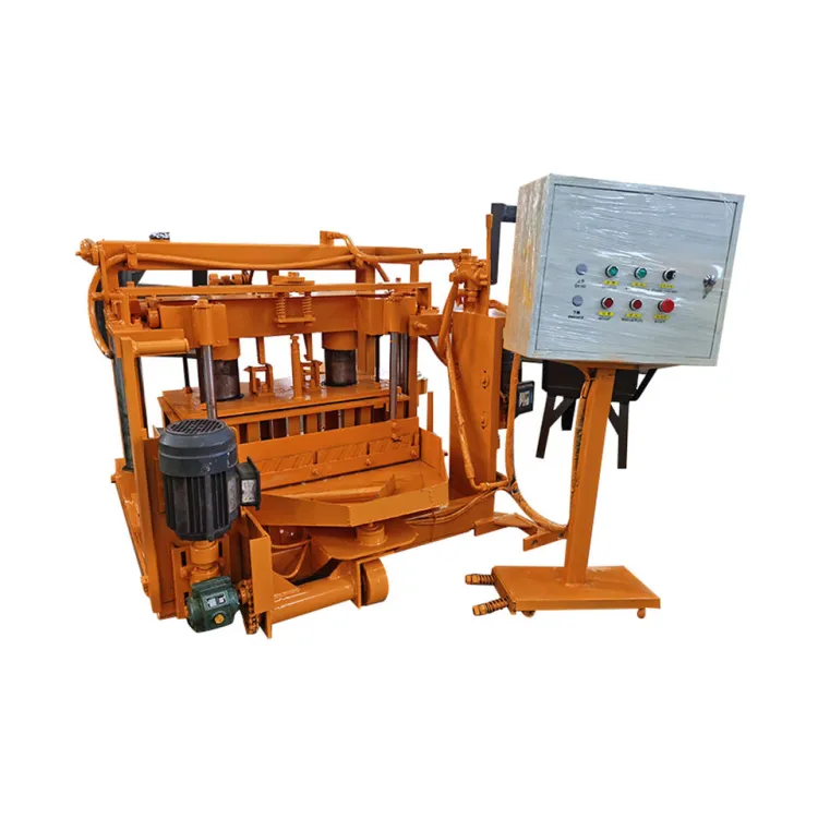 Mobile Diesel Concrete Hollow Block Brick Making Machine Manual Block Making Machine