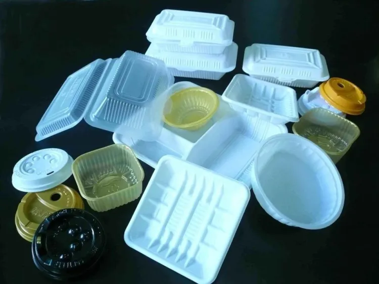 Small PV/PET/PP/PS/ABS Blister Tray Thermoforming Machine