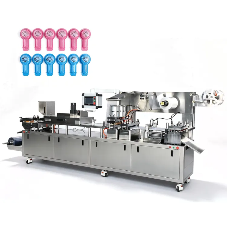 Automatic Aluminum Foil Blister Packaging Machine for Cheese Chocolate Egg Lollipop Food Packing Equipment