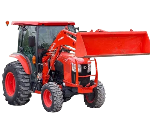 4WD Mini Diesel Farm Tractor 55HP Wheel Tractor with Front Loader for Agricultural Garden Work