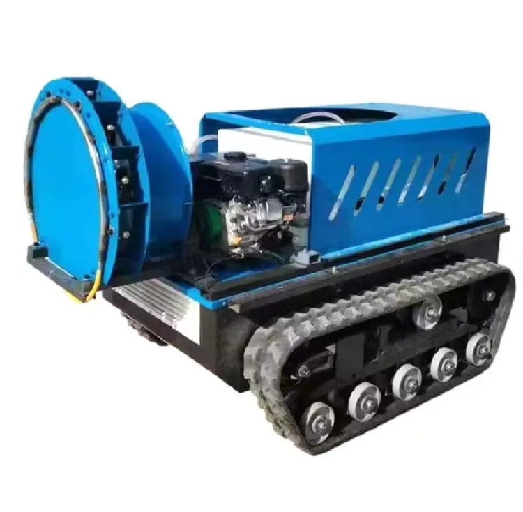 Agricultural Air Blast Sprayer | Crawler Type Remote Control Orchard Mist Blower Sprayer for Farm Use