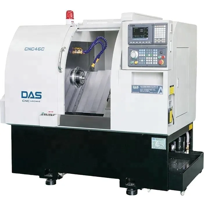 DAS Torno CNC Gang Type High Precision Efficient Metal Mini Cnc Lathe Machine for Dental Implant