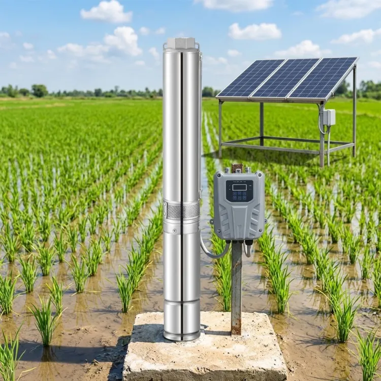 SN Solar Water Pump 0.75Inch DC Solar Submersible Pump 250w 24V with MPPT Deep Well Pump for Agriculture Irrigation