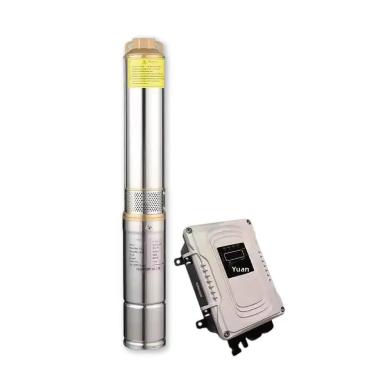 Solar Water Pump Deep Well High Lift Agricultural Irrigation Permanent Magnet Synchronous DC Brushless Photovoltaic Pump