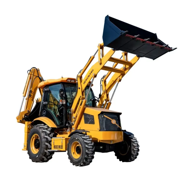 Mini Backhoe Loader HW388 Wheel Tractor Excavator Mini Backhoe Loader