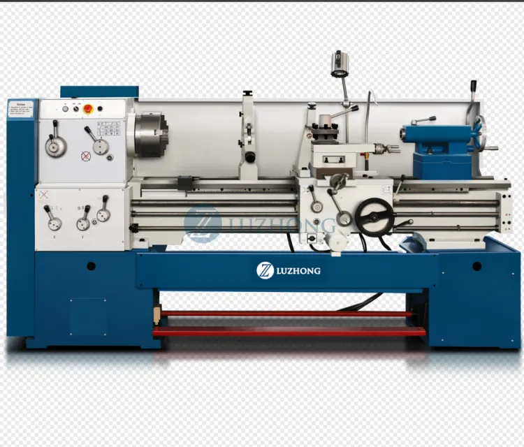 C6260 Bench Lathe Heavy Duty Manual Metal High-Accuracy 2000mm Max Workpiece Length Horizontal 4 Tool Posts