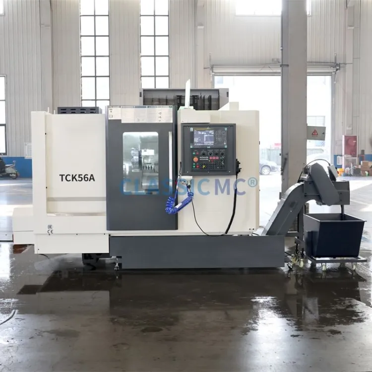 TCK56A/500/1000 Inclined Bench Cnc Lathe Fanuc Slant Bed Cnc Lathe Machine