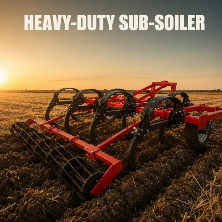 3-Point Mounted Heavy-Duty 5/7/9/11-shank Subsoiler Ripper with High-Strength Shanks for Farm Deep Soil Loosening