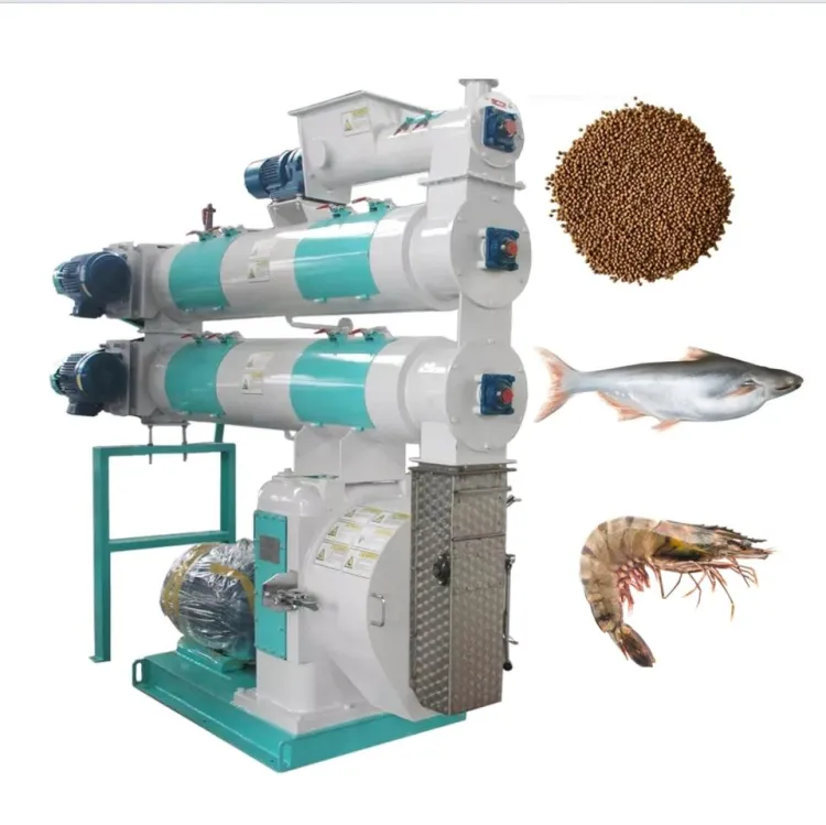 Feed Pellet Mill Processing Machines Lines/ Farm Animal Fish Poultry Chicken Feed Pellet Making Machine