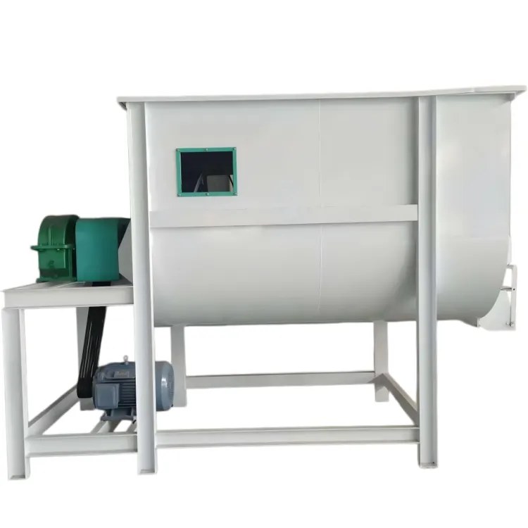 Small Farm Use High Uniformity for Rural Poultry and Livestock Feed Double Ribbon Mixer