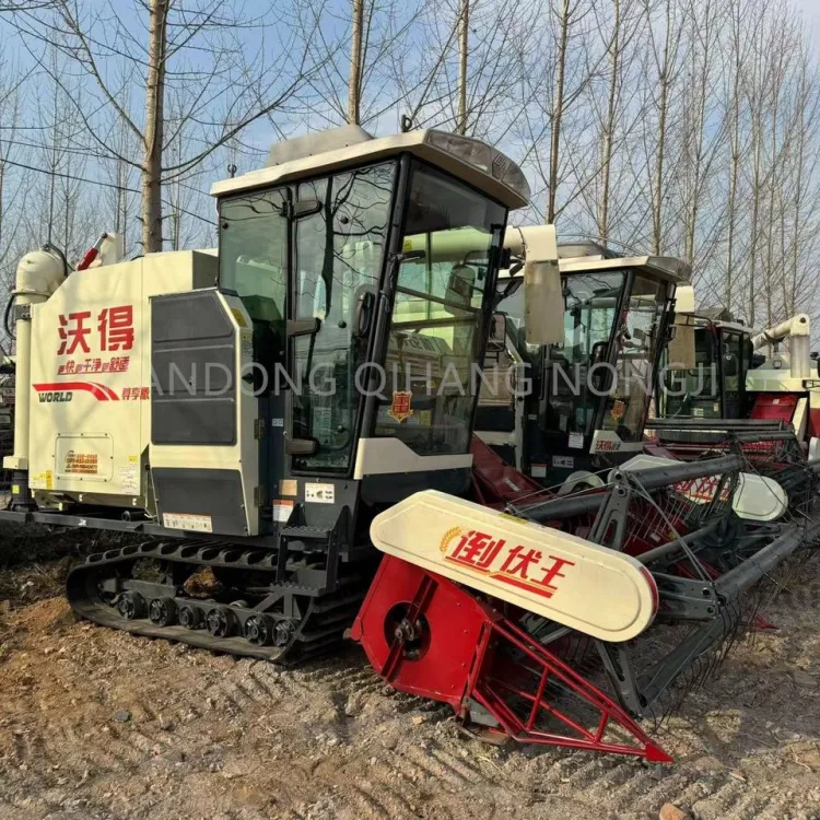 Used Fm World Combine Harvester Rice and Wheat Harvester
