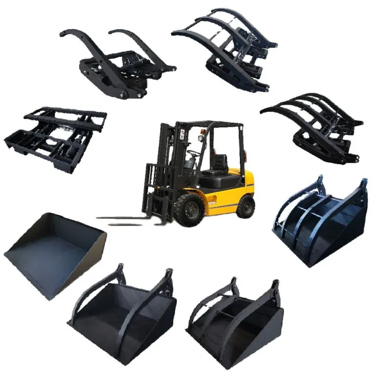 Manufacturer Forklift Attachments Hydraulic Clamps Grapples Rotators for