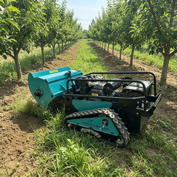 Anti-block Blade Wireless Mower, clear Thick Tangled Weeds on Post-harvest Idle Farmland Ridges