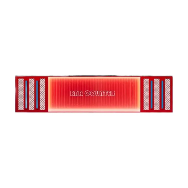 Commercial Metal Solid Surface L-Shaped Bar Counter Outdoor Spaces Bar Furniture Set for Night Clubs Hotels Restaurants Home Use