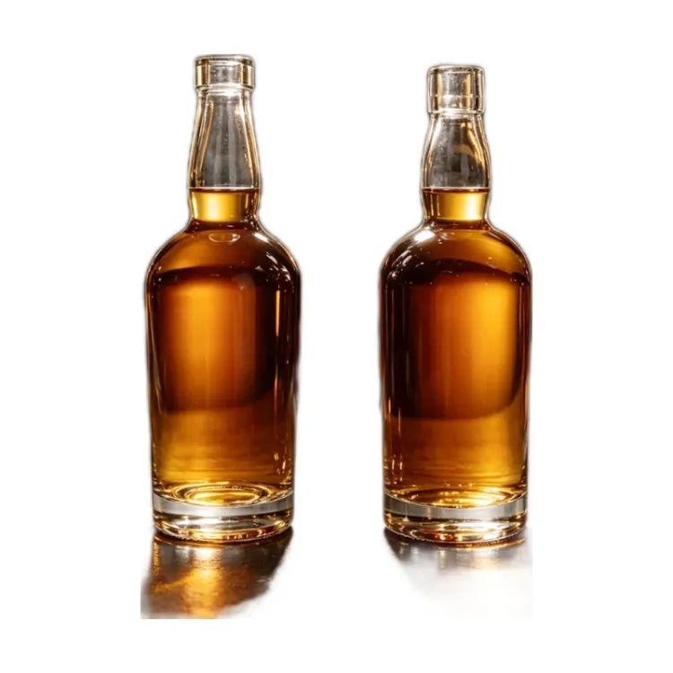 500ml 700ml and 750ml Vodka Glass Bottles with Cork Stoppers and Stamping
