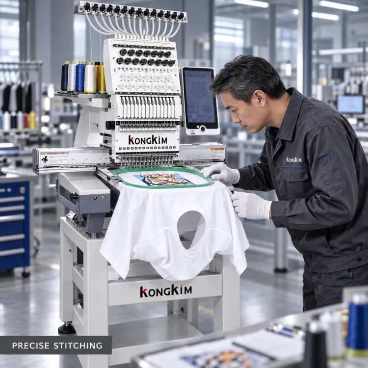Industrial Computerized Embroidery Machine for Garment Cap Textile Clothing Automatic Multi Needle